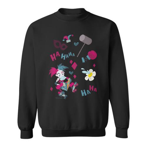 DC Comics Harley Quinn With Textbook Collage Sweatshirt - Bookorys CA