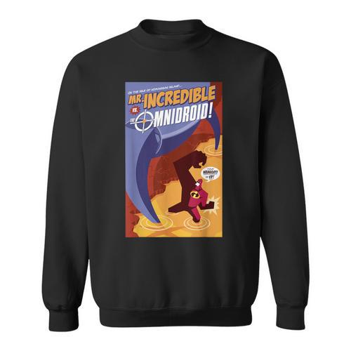 Disney Pixar The Incredibles Omnidroid Comic Book Cover Sweatshirt - Bookorys CA