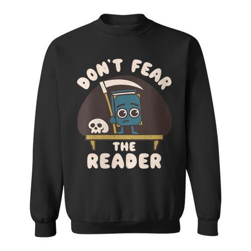 Don't Fear The Reader Kawaii Style Book Cartoon Sweatshirt - Bookorys DE