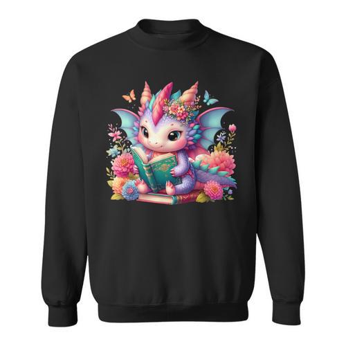 Dragon Book ShirtReading Bookworm Please I'm a Book Dragon Sweatshirt - Bookorys