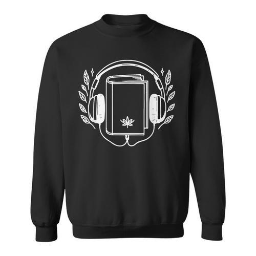 Easily Distracted By Audiobooks Book Lover Sweatshirt - Bookorys