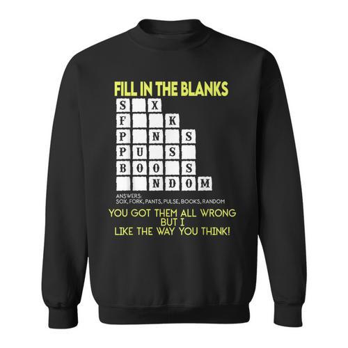Fill In The Blanks Answers Sox Fork Pants Pulse Books Random Sweatshirt - Bookorys DE