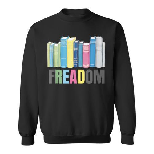 Freadom Books Reader Librarian Reading Sweatshirt - Bookorys
