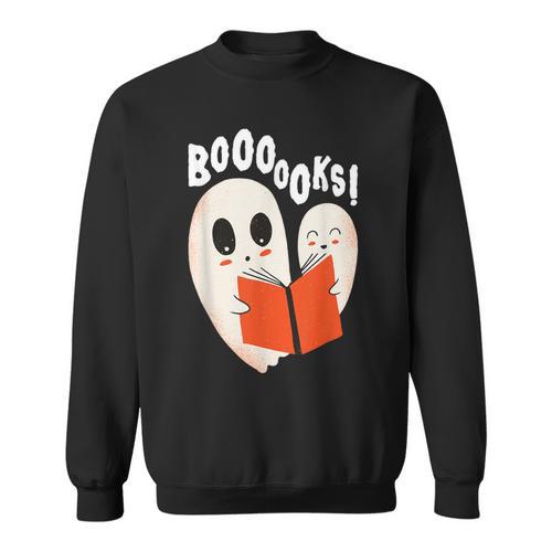 Ghost Book Reading Sweatshirt - Bookorys