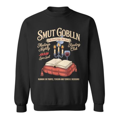 Goblin Reading Club Book Smut Romance Novel Reader Sweatshirt - Bookorys