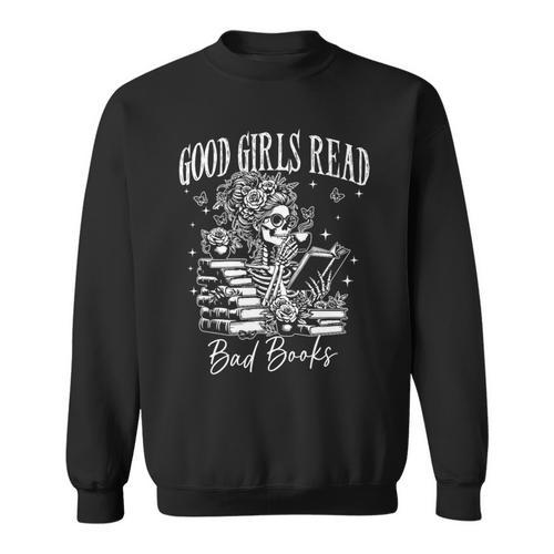 Good Girls Read Bad Books Smut Reader Dark Romance Premium Tri-Blend Sweatshirt - Bookorys CA