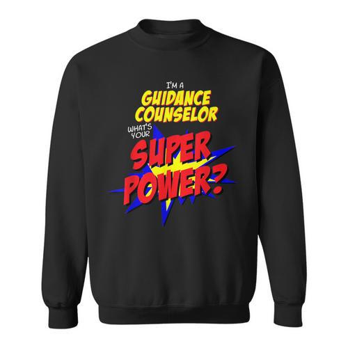 Guidance Counselor Teacher Superhero Superpower Comic Book Sweatshirt - Bookorys CA