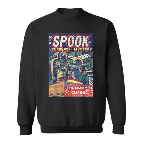 Halloween Horror Vintage Mummy Comic Book Retro Scary Sweatshirt - Bookorys