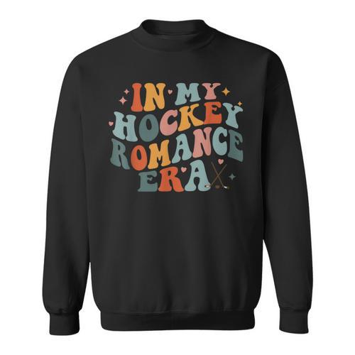 In My Hockey Romance Era Romance Hockey Book Club Sweatshirt - Bookorys CA