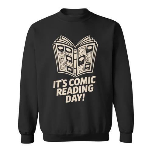 It’s Comic Reading Day Manga Cartoon Book Graphic Novel Sweatshirt - Bookorys DE
