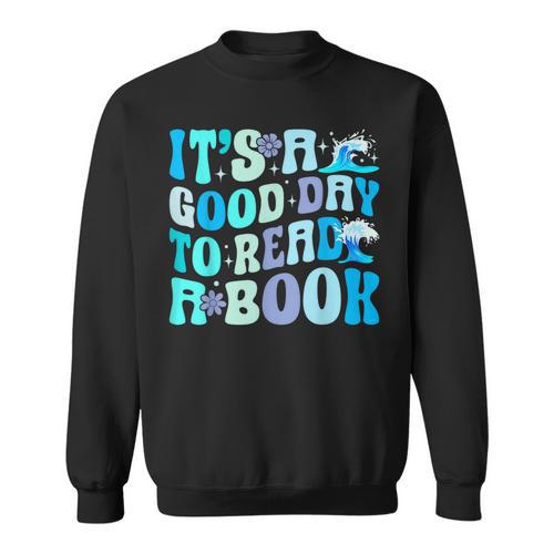 It's A Good Day To Read A Book Ocean Sweatshirt - Bookorys DE