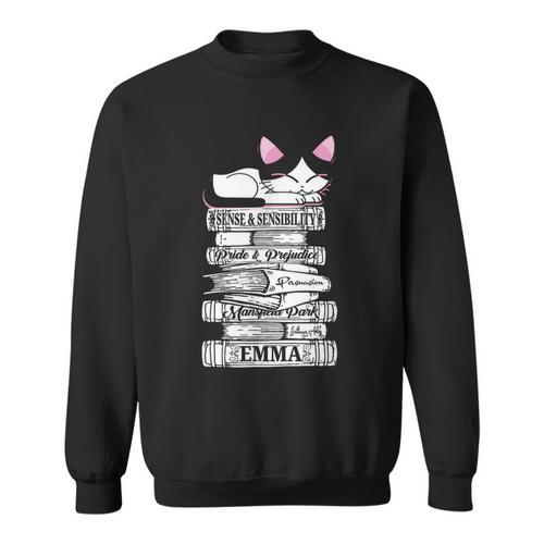 Jane Austen Mr Darcy Romantic Quote Literary Book Club Fan Sweatshirt - Bookorys