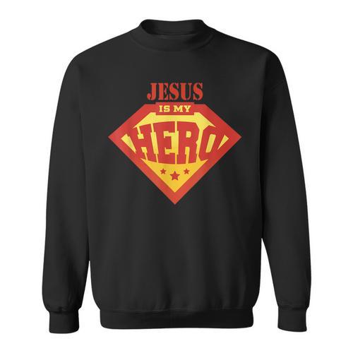 Jesus Is My Superhero Hero Fun Comic Book Sweatshirt - Bookorys DE