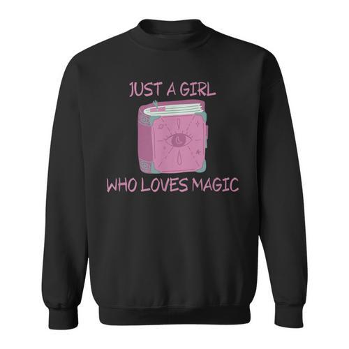Just a Girl Who Loves Magic Spells Book Sweatshirt - Bookorys