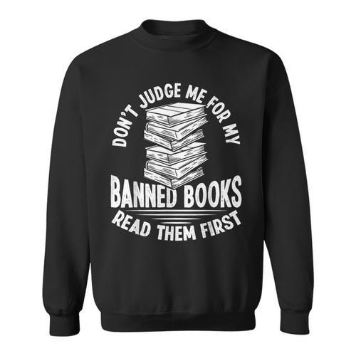 Librarian Banned Book List Banned Book Set Book Lover Sweatshirt - Bookorys DE