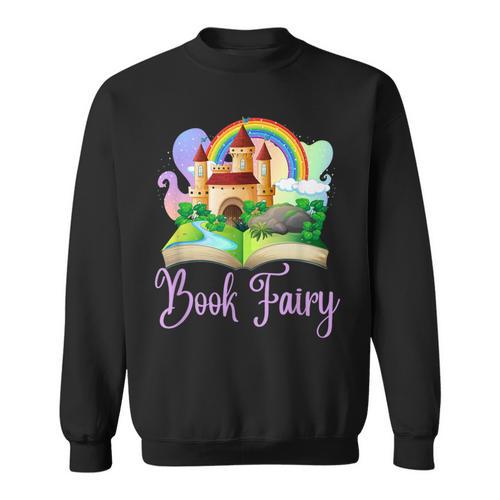 Librarian Book Fairy Library Book Book Fair Teacher Read For Men Women Sweatshirt - Bookorys AU