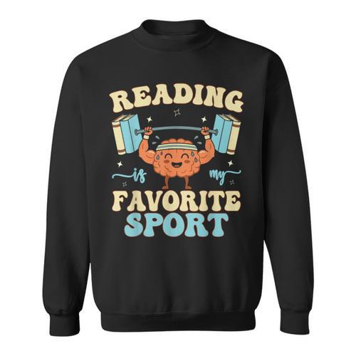 Librarian Reading Is My Favorite Sport Book Lover Sweatshirt - Bookorys