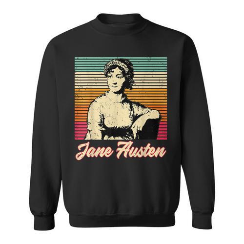 Literary Book Club Fans Vintage Jane Austen Sweatshirt - Bookorys