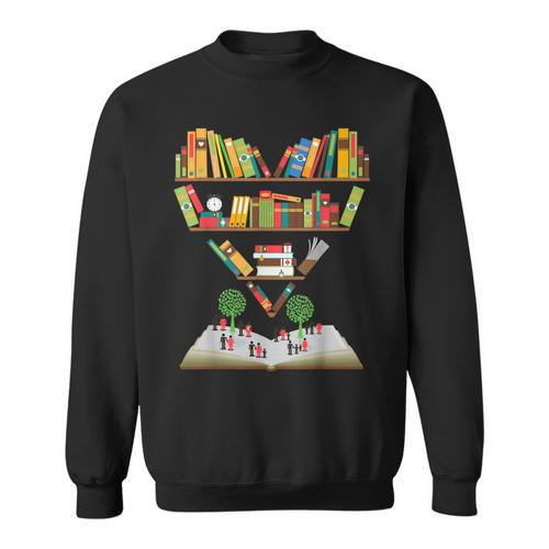 I Love Reading Heart Love Books l Books Lovers Sweatshirt - Bookorys
