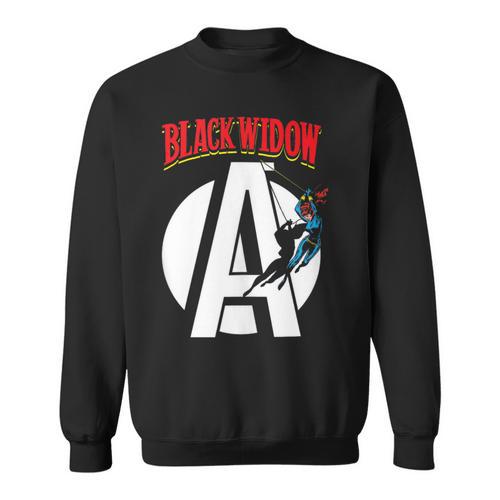 Marvel Avengers Retro Widow Comic Book Sweatshirt - Bookorys