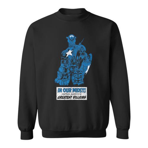 Marvel Captain America’s Greatest Villains Retro Comic Book Sweatshirt - Bookorys DE