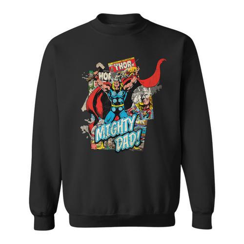 Marvel Thor Mighty Dad Comic Book Father's Day Sweatshirt - Bookorys DE