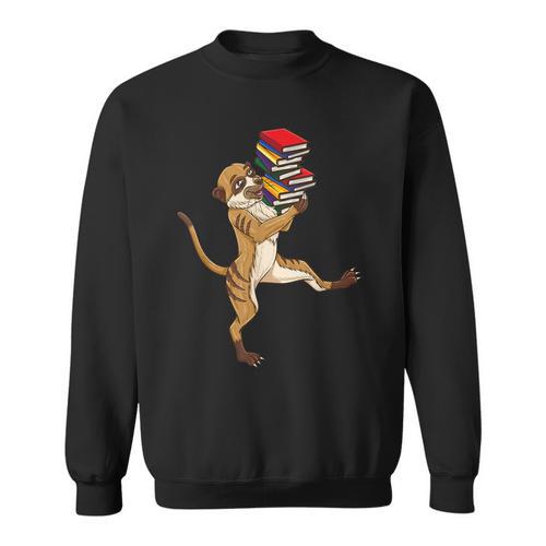 Meerkat Reading Books Sweatshirt - Bookorys DE