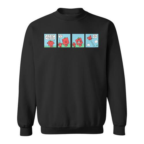 Mr Men Mr Strong Mr Small Retro Comic Book Sweatshirt - Bookorys