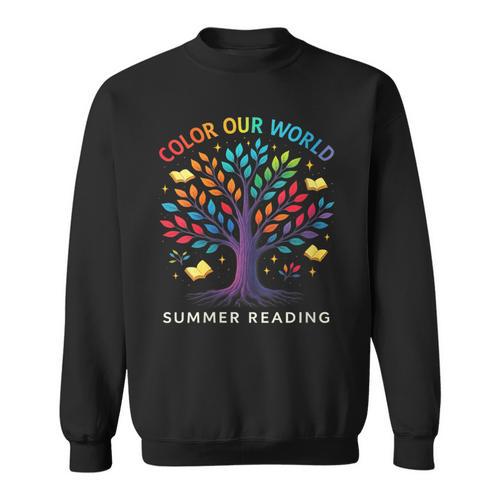 Mystical Tree Color Our World Summer Reading Books Sweatshirt - Bookorys UK