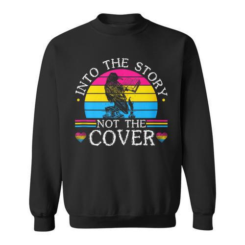 Pansexual Pride Genderqueer Book Pun Pansexuality Pan Pride Sweatshirt - Bookorys AU