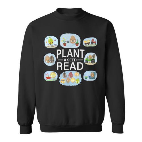 Plant A Seed Read Summer Reading 2026 Cute Farm Tractor Book Sweatshirt - Bookorys