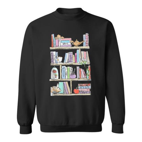 Princess Book Teacher Librarian Book Worm Reading Sweatshirt - Bookorys DE