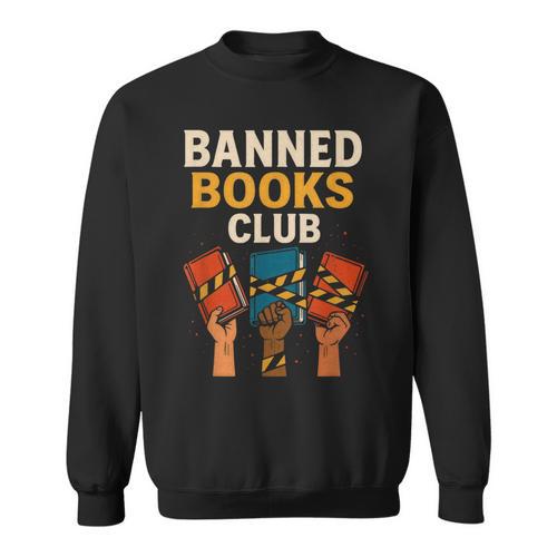 Read Banned Books Club Freely Anti-Censorship Librarian Sweatshirt - Bookorys DE