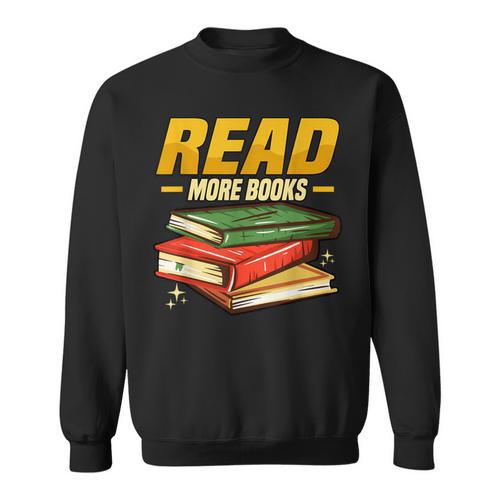 Read More Books Book Worm Library Nerds Librarian Sweatshirt - Bookorys