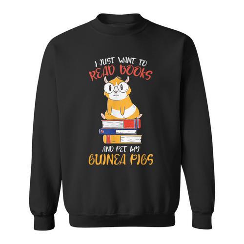 Read Books Pet Guinea Pigs Rodent Owner Lover Pet Sweatshirt - Bookorys