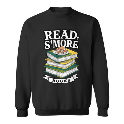 Read S'More Books Marshmallow Reading Smores Sweatshirt - Bookorys CA