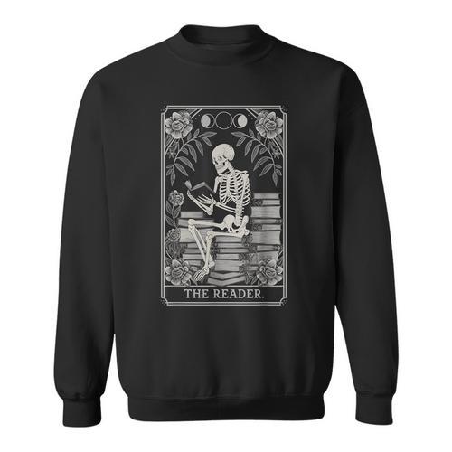 The Reader – Gothic Book Lover Dark Academia Sweatshirt - Bookorys