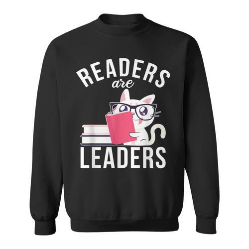 Readers Are Leaders Book Reading Sweatshirt - Bookorys