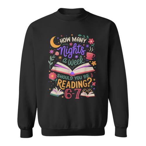 Reading 6 7 Meme Six Seven Cozy Book Lover Teacher Sweatshirt - Bookorys