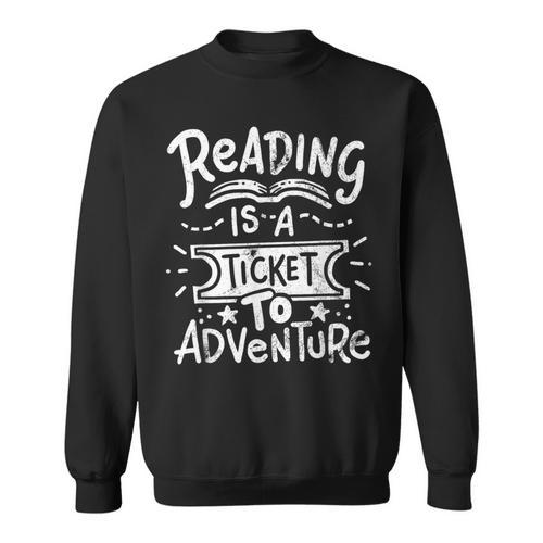 Reading Adventure Bookworm Book Sweatshirt - Bookorys