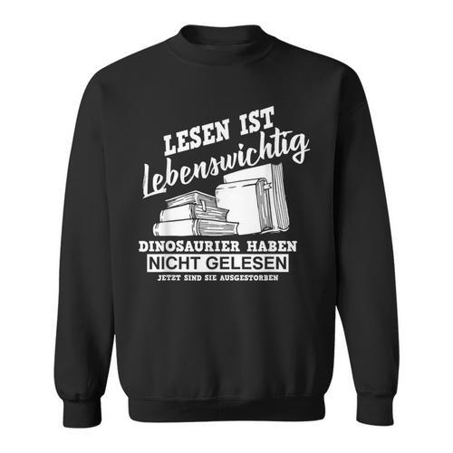 Reading Books Is Life Important Dinosaur Book Sweatshirt - Bookorys AU