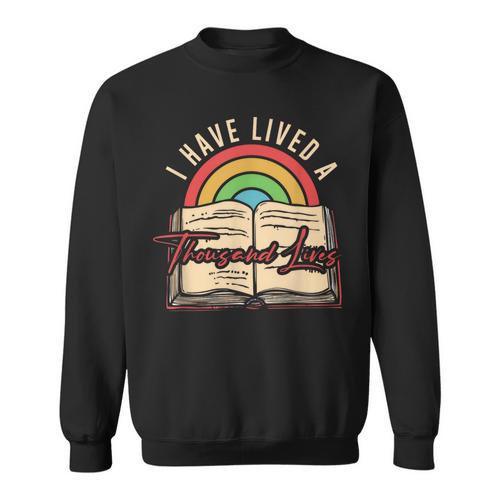 Reading Books Read Library Nerd Geek Literature Bookworm Sweatshirt - Bookorys AU