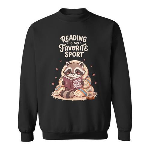 Reading Is My Favorite Sport Book Lover Men Women Sweatshirt - Bookorys DE