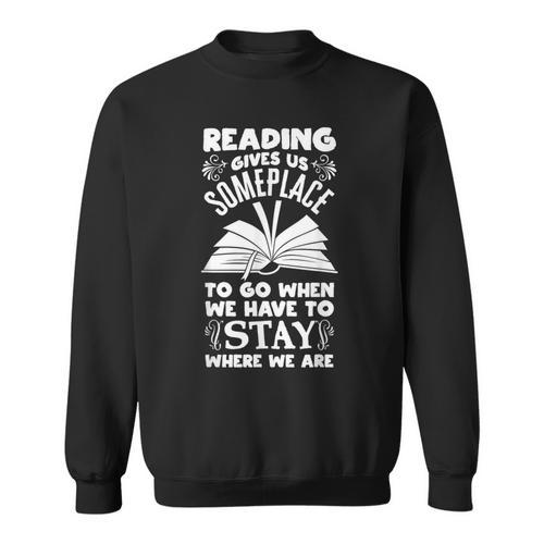 Reading Library Literature Read Books Lover Reader Sweatshirt - Bookorys