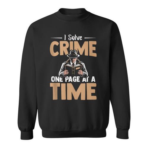 Reading Psychological Thriller Book Nerd Apparel Crime Books Sweatshirt - Bookorys AU