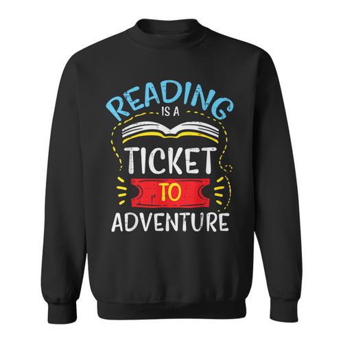 Reading Shirts Book Lover Bookworm Librarian -Adults Modern Small Sweatshirt - Bookorys AU