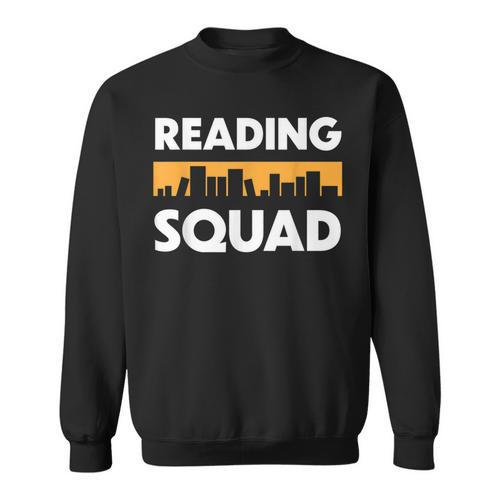 Reading Squad Book Lover And Reading Teacher For Men Women Kids Sweatshirt - Bookorys