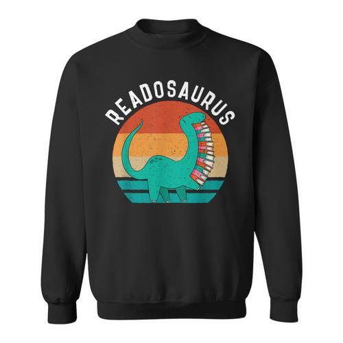Readosaurus Reading Book Dino Fossils Dinsosaur Sweatshirt - Bookorys DE