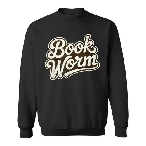 Retro Book Worm Reading For Book Lovers Sweatshirt - Bookorys AU