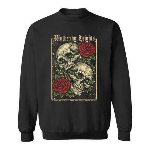 Retro Wuthering Heights Gothic Book Lover Classic Literature Sweatshirt - Bookorys UK